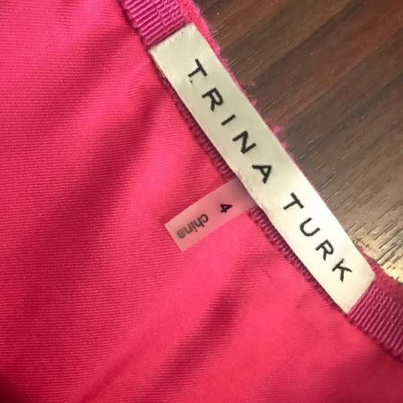 Trina Turk Hot Pink Tweed Mini Skirt. - Picture 7 of 8